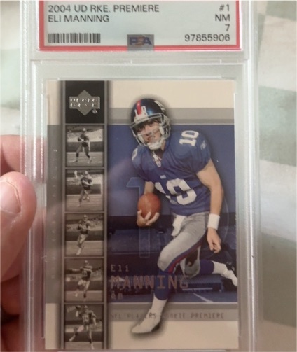 2004 Upper Deck Rookie Premiere #1 Eli Manning — front
