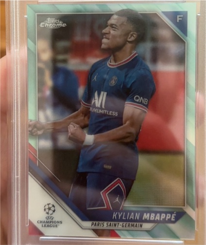 2021-22 Topps Chrome UEFA Champions League #1 Kylian Mbappé — front