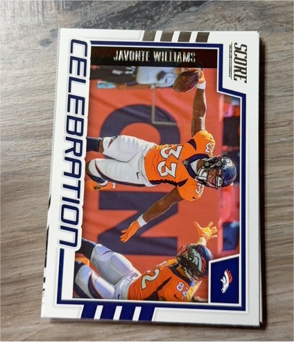 2022 Panini Score Celebration #C-JW Javonte Williams — front