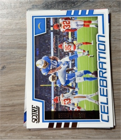 2022 Score #C-AE Austin Ekeler Celebration — front