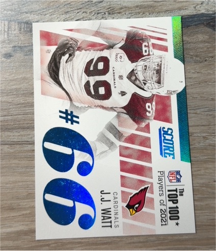 2022 Panini Score #99 J.J. Watt — front