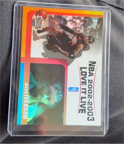 2002-03 Topps Love It Live #LL-AI Allen Iverson — front