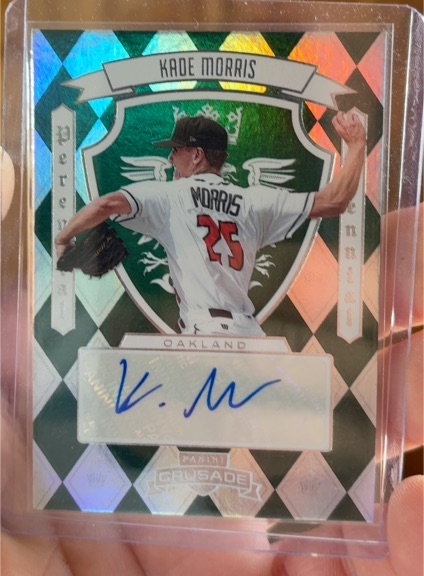 2025 Panini Crusade Perennial Prospect Signatures #PPS-KMR Kade Morris — front