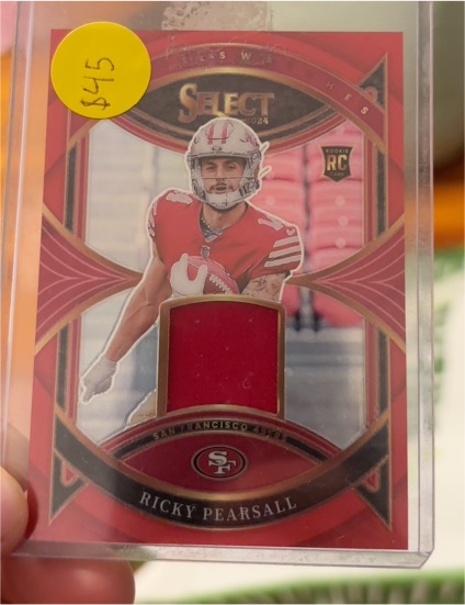 2024 Panini Select Rookie Swatches #RS-RPL Ricky Pearsall — front