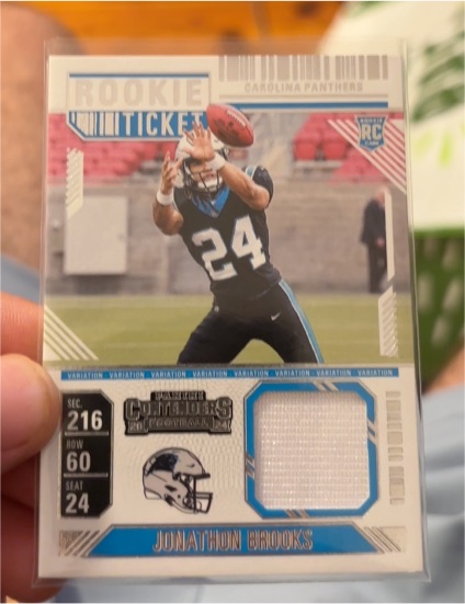 2024 Panini Contenders Rookie Ticket #RTS-JBS Jonathon Brooks — front