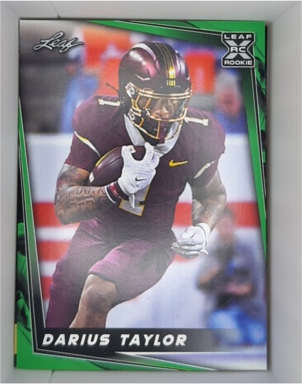 2024 Leaf Football #49 Darius Taylor — front