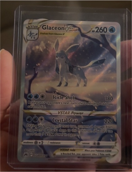 2023 Pokémon TCG Crown Zenith #GG40 Glaceon VSTAR — front
