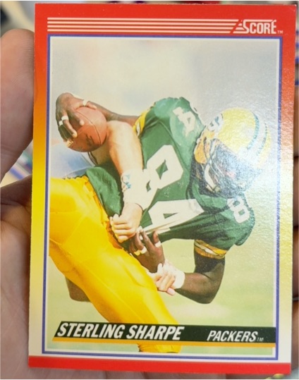 1990 Score #245 Sterling Sharpe — front