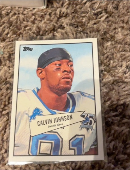 2010 Topps Football 1952 Bowman #52B-42 Calvin Johnson — front