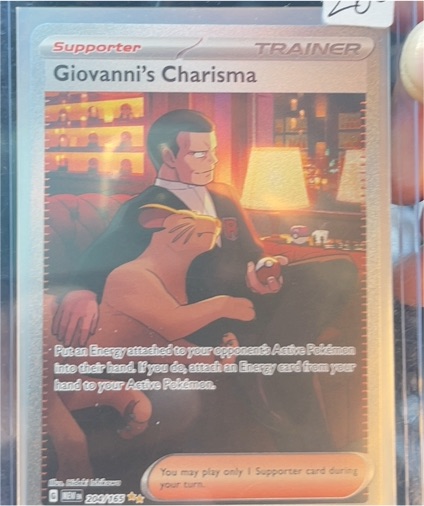 2024 Pokémon Scarlet & Violet 151 #204 Giovanni's Charisma — front