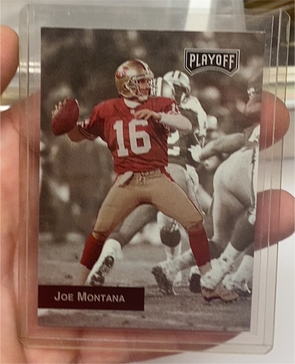 1993 Playoff #8 Joe Montana — front