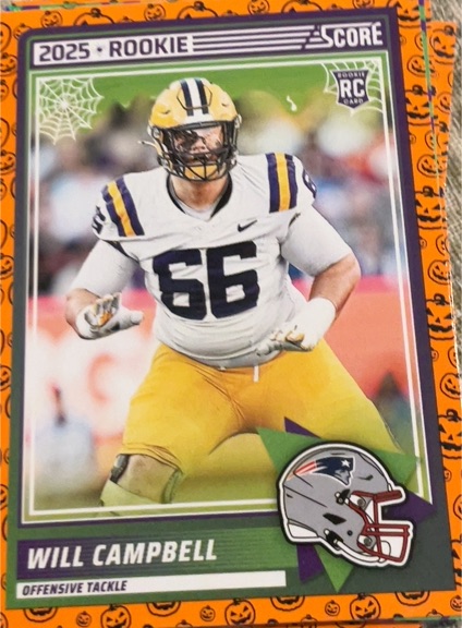 2025 Panini Score-A-Treat #25 Will Campbell — front