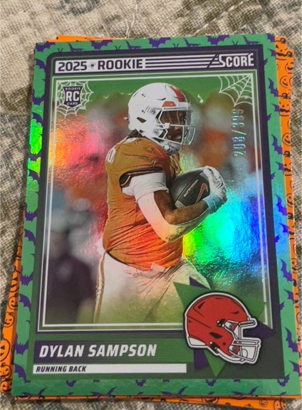 2025 Panini Score-A-Treat #52 Dylan Sampson Rookie Card Cleveland Browns — front