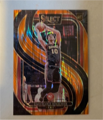2024-25 Panini Select Premier Level #180 Zaccharie Risacher — front