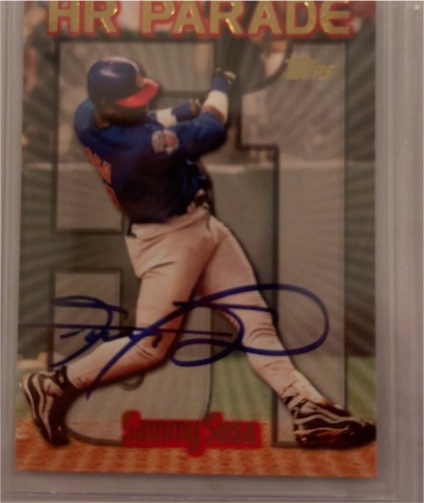 1998 Topps HR Parade #HR1 Sammy Sosa — front