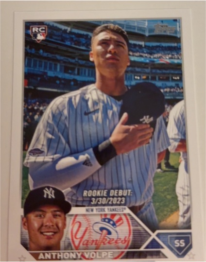 2023 Topps Update #US77 Anthony Volpe — front