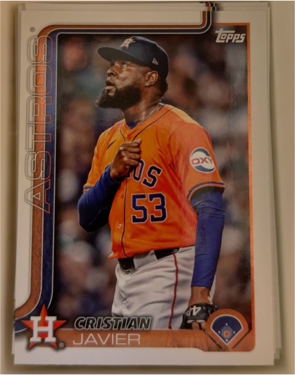 2025 Topps Series 2 #509 Cristian Javier — front