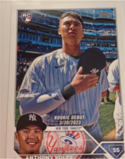 2023 Topps Update #US77 Anthony Volpe — front