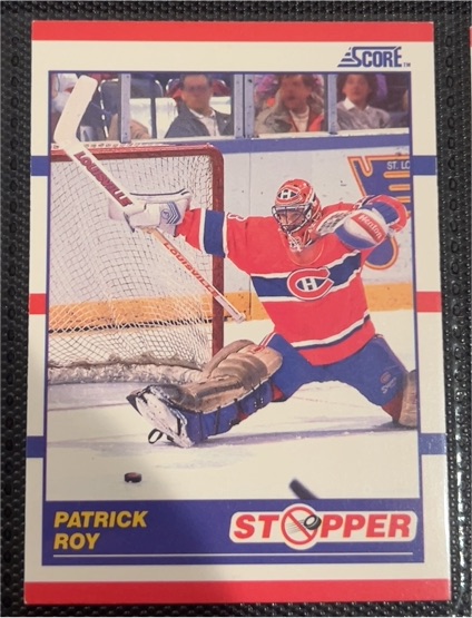 1990-91 Score #344 Patrick Roy Stopper — front