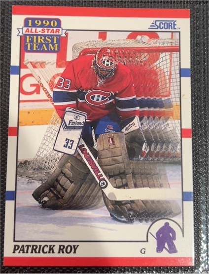 1990 Score #312 Patrick Roy — front