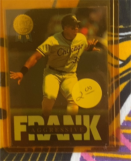 1993 Leaf Aggressive #1 Frank Thomas — front