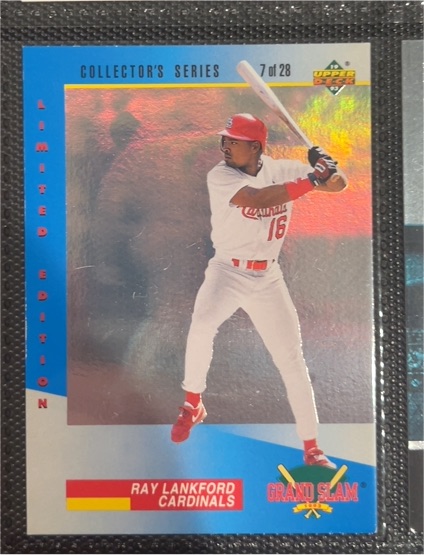 1993 Upper Deck Denny's Grand Slam Holograms #7 Ray Lankford — front