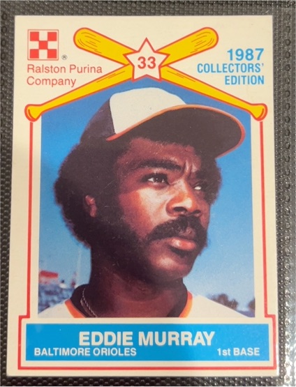 1987 Ralston Purina #8 Eddie Murray — front