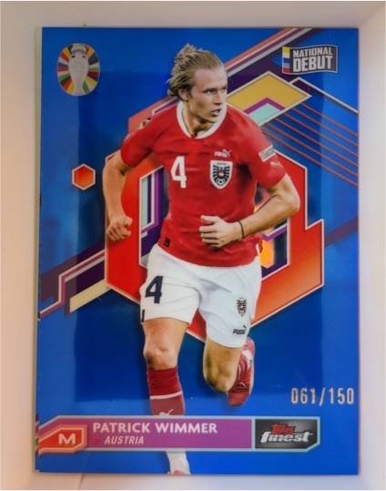 2023 Topps Finest Road to UEFA Euro #3 Patrick Wimmer — front