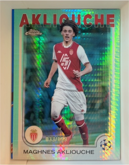2024-25 Topps Chrome UEFA #64 Maghnes Akliouche — front