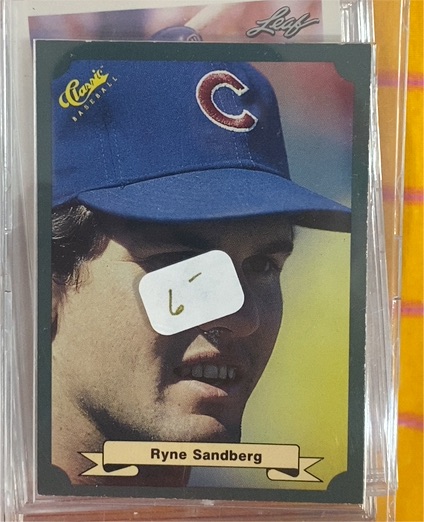 1987 Classic Baseball #35 Ryne Sandberg — front