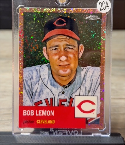 2022 Topps Chrome Platinum Anniversary #390 Bob Lemon — front