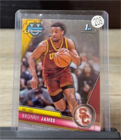 2023-24 Bowman Chrome University #95 Bronny James — front
