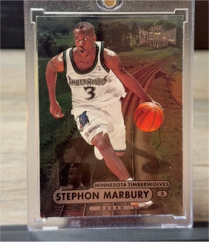 1997-98 Skybox Metal Universe #3 Stephon Marbury — front