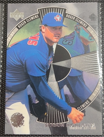 1998 Upper Deck #534 Roger Clemens Toronto Blue Jays — front