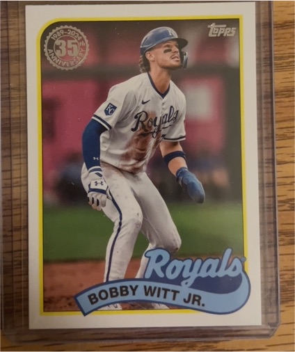2024 Topps Update 1989 35th Anniversary #89US-48 Bobby Witt Jr. — front