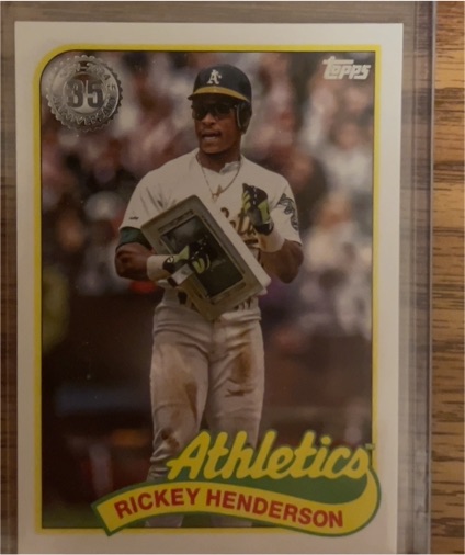 2024 Topps Update Series 1989 Topps #89US-41 Rickey Henderson — front