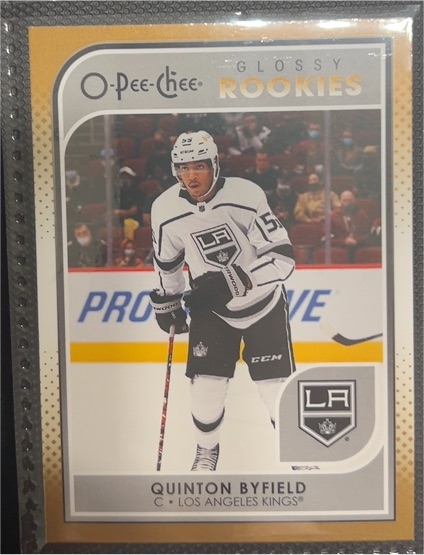 2021-22 Upper Deck O-Pee-Chee Glossy Rookies #R-9 Quinton Byfield — front