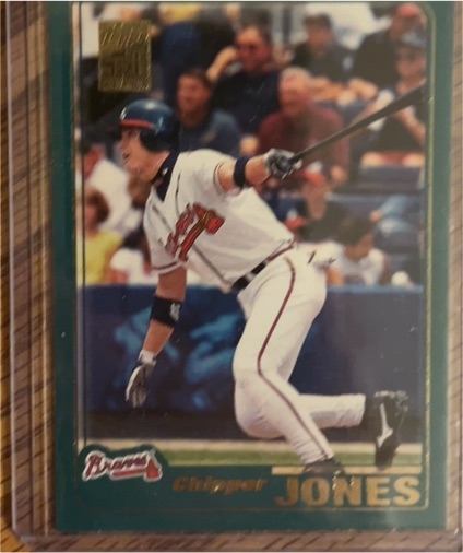 2001 Topps #2 Chipper Jones — front