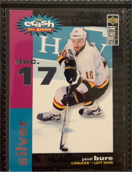 1995-96 Collector's Choice You Crash the Game Silver Dec. 17 #C1 Pavel Bure — front