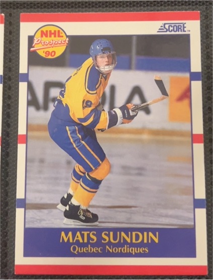 1990-91 Score #398 Mats Sundin — front