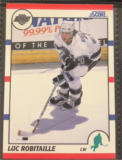 1990-91 Score #150 Luc Robitaille — front