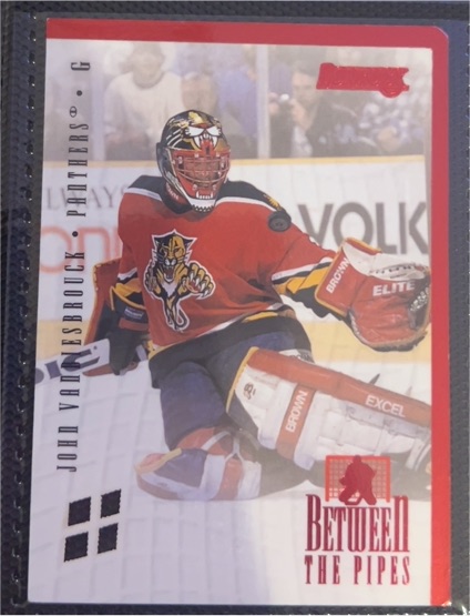 1996-97 Donruss #4 John Vanbiesbrouck Between the Pipes — front