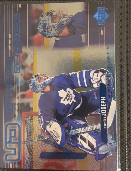 1999-00 Upper Deck Ultimate Defense #UD10 Curtis Joseph — front