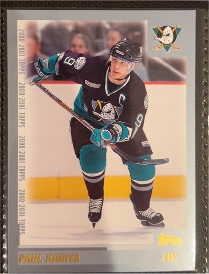 2000-01 Topps #3 Paul Kariya — front