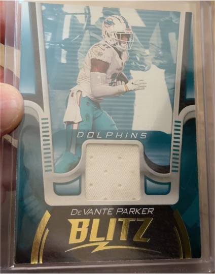 2021 Panini Playbook Blitz #BTZ-DVP DeVante Parker — front