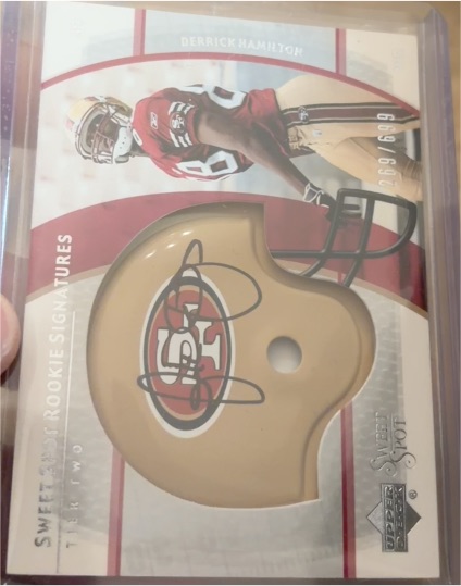 2004 Upper Deck Sweet Spot Signatures #SSCB Derrick Hamilton — front