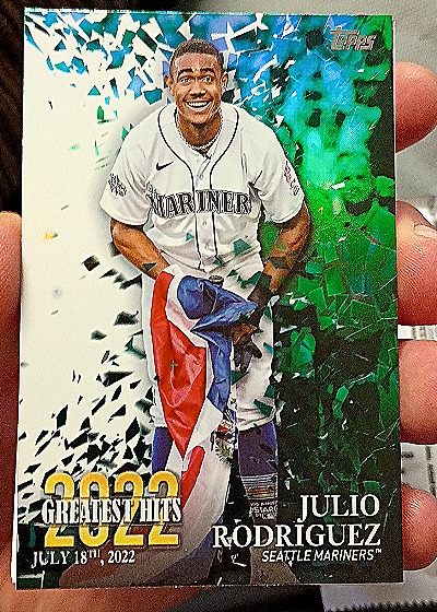 2023 Topps Series 1 2022 Greatest Hits #22GH-22 Julio Rodriguez — front