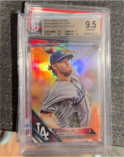 2016 Topps Chrome #145 Clayton Kershaw — front