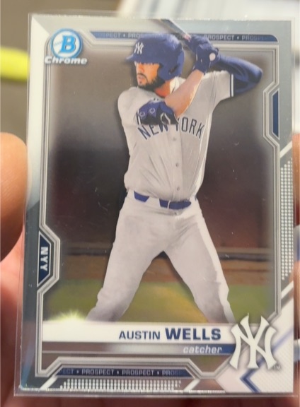 2021 Bowman Chrome Prospects #BCP-47 Austin Wells — front