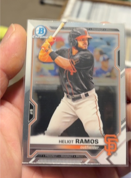 2021 Bowman Chrome Prospects #BCP-69 Heliot Ramos — front